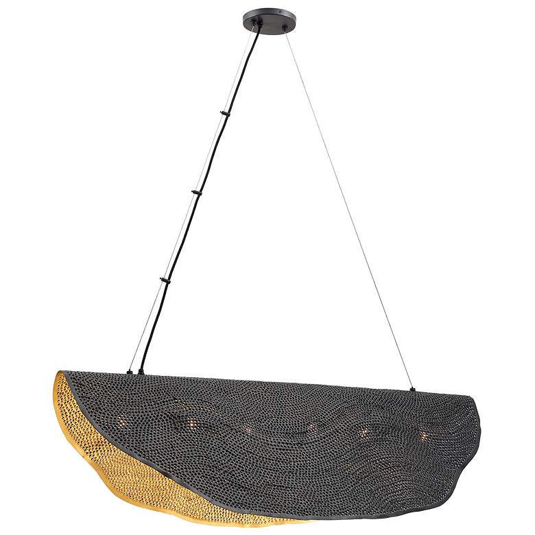 Image 1 Eurofase Lahar 6 Light Chandelier in Bronze and Gold