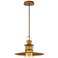 Eurofase Lamport 11"W Brushed Brass LED Mini Pendant Light