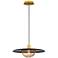Eurofase Landigo 17 3/4" Wide Black Shade Pendant Light