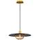 Eurofase Landigo 17 3/4" Wide Black Shade Pendant Light