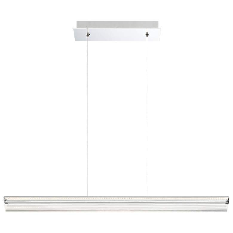 Image 1 Eurofase Landor 2 In. x 31.50 In. Integrated LED Pendant in Chrome