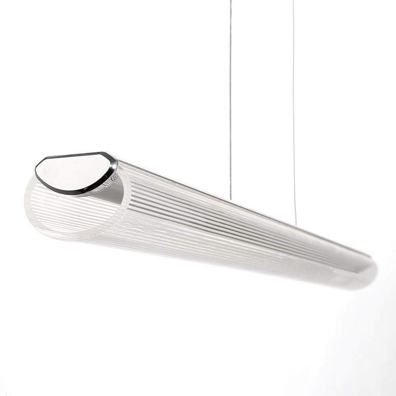 Image 2 Eurofase Landor 2 In. x 46.75 In. Integrated LED Pendant in Chrome more views