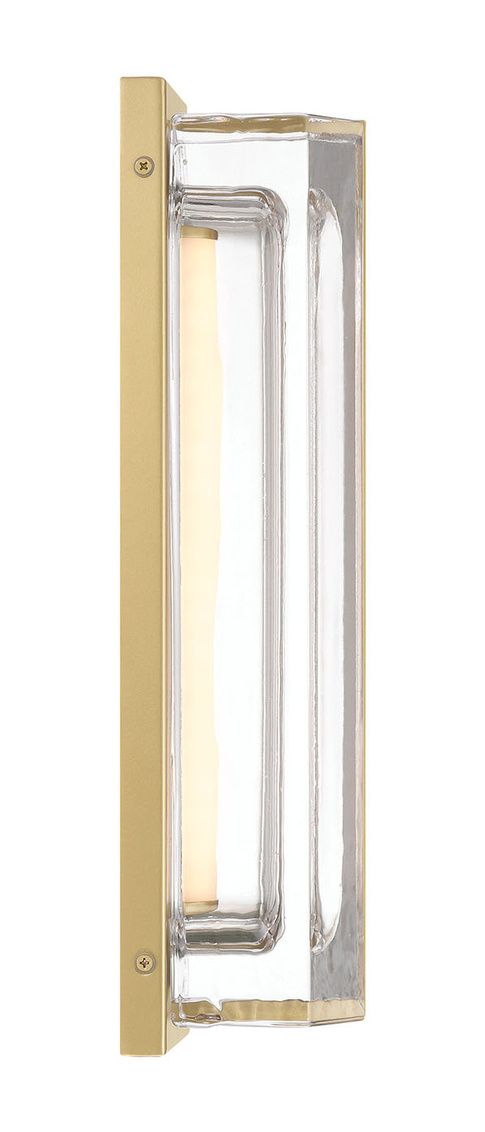 Image 2 Eurofase Langferd 16 inch Outdoor LED Wall Light, Gold/Clear more views