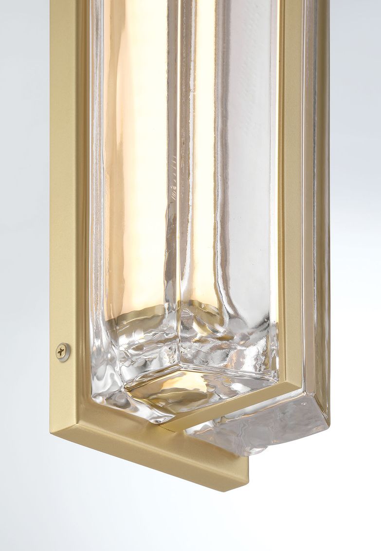 Image 3 Eurofase Langferd 16 inch Outdoor LED Wall Light, Gold/Clear more views