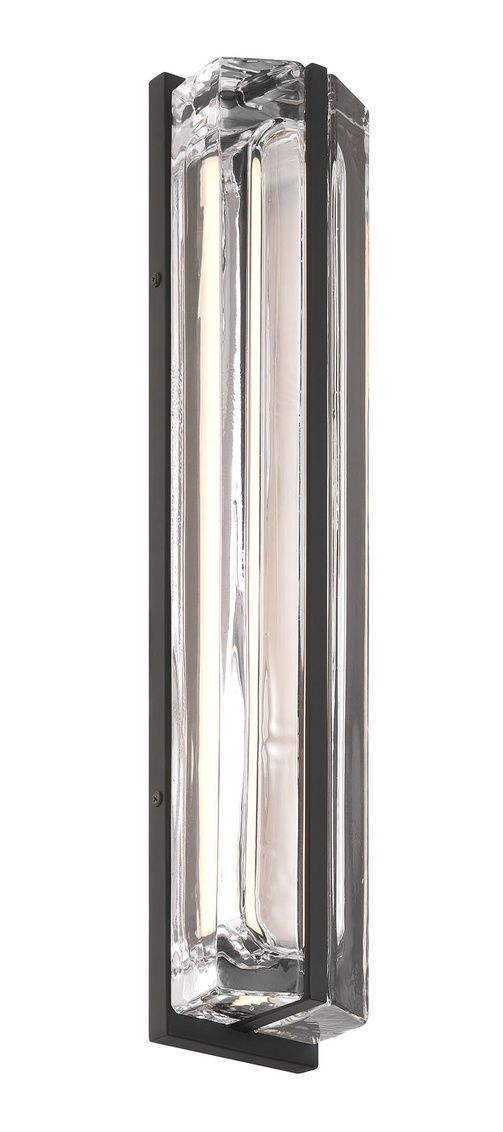 Image 3 Eurofase Langferd 24 inch Outdoor LED Wall Light, Black/Clear more views