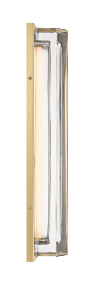 Image 2 Eurofase Langferd 24 inch Outdoor LED Wall Light, Gold/Clear more views