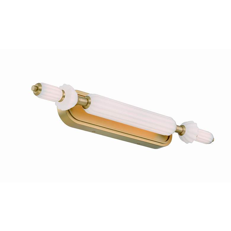 Image 4 Eurofase Lansdowne 31 inch LED Vanity Bath Light, Gold w/ Opal Glass more views