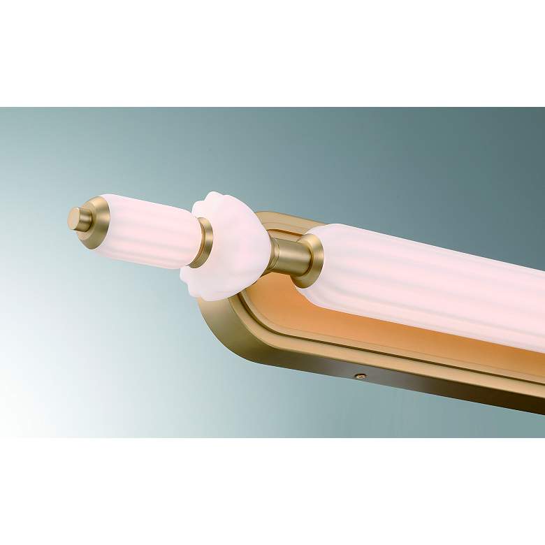 Image 2 Eurofase Lansdowne 39 inch LED Vanity Bath Light, Gold/Opal Glass more views