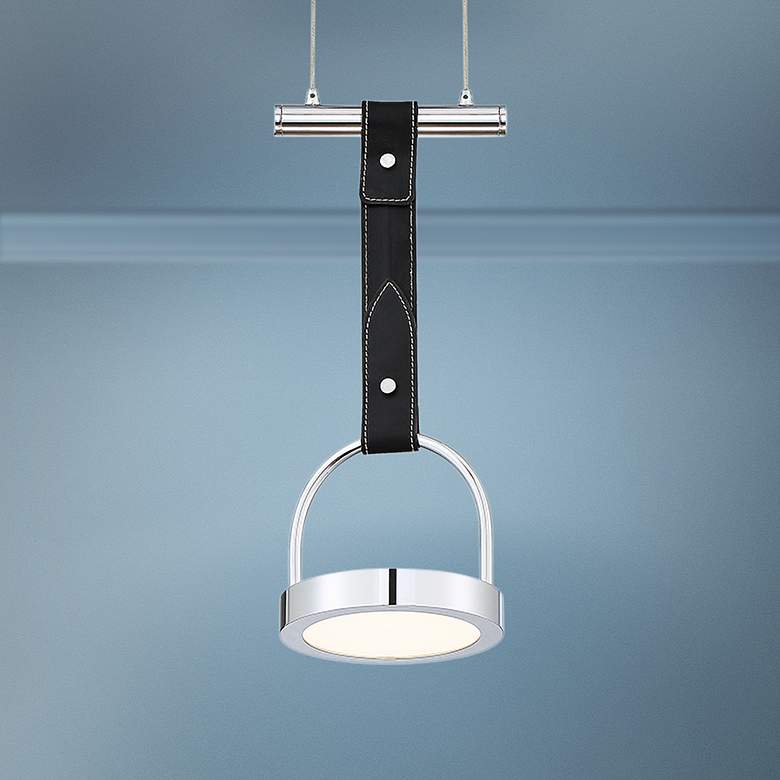 Image 1 Eurofase Lappin 6 inch Wide Chrome LED Mini Pendant Light