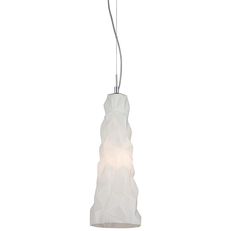 Image 2 Eurofase Lazer 7" Wide Opal White Glass Mini Pendant