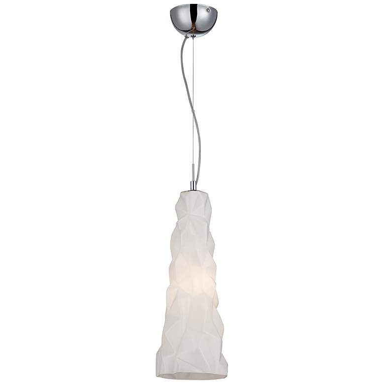 Image 3 Eurofase Lazer 7" Wide Opal White Glass Mini Pendant more views
