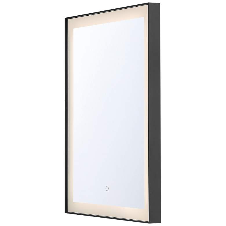 Eurofase Lenora Black 22&quot; x 30&quot; Rectangular LED Light Wall Mirror more views