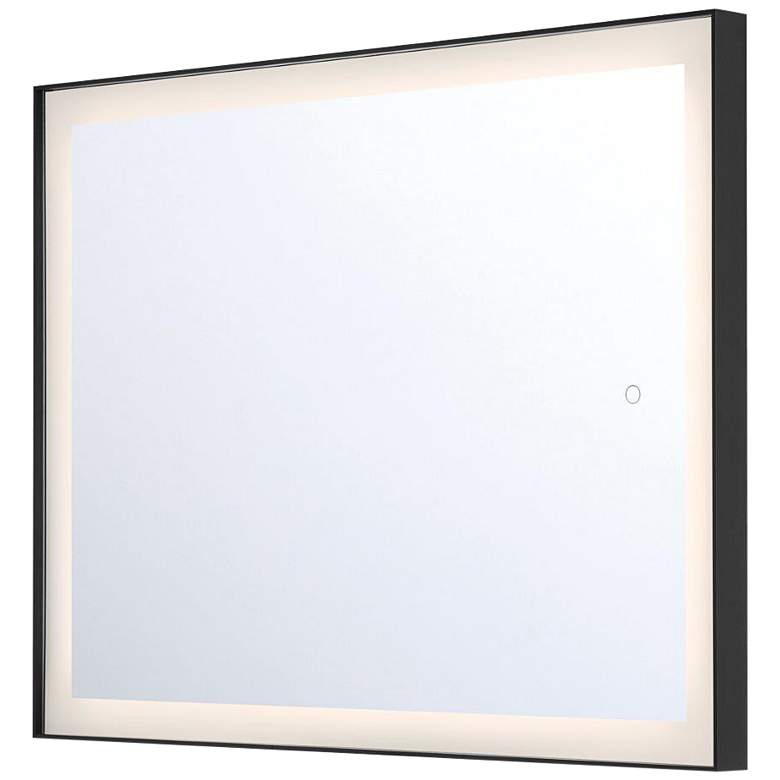 Eurofase Lenora Black 28&quot; x 36&quot; Rectangular LED Light Wall Mirror more views