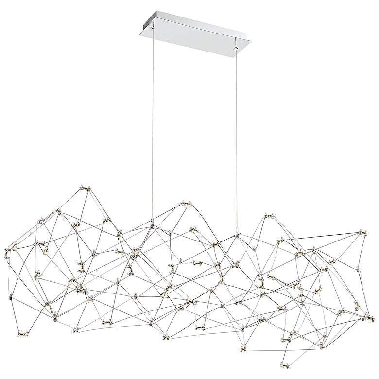 Image 1 Eurofase Leonardelli 48 1/2" Wide Chrome LED Chandelier
