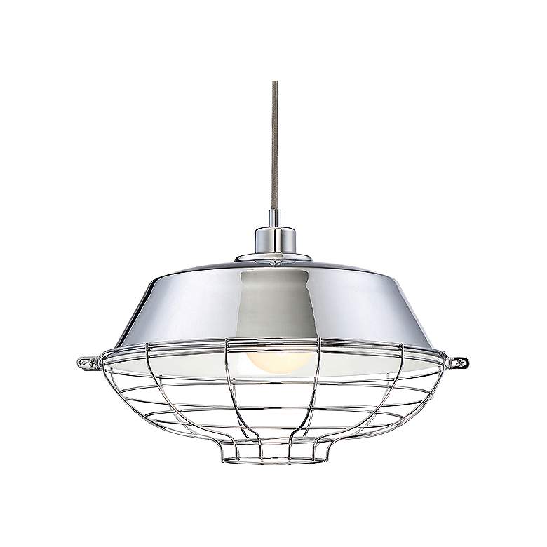 Image 1 Eurofase London 14" Wide Chrome Pendant Light