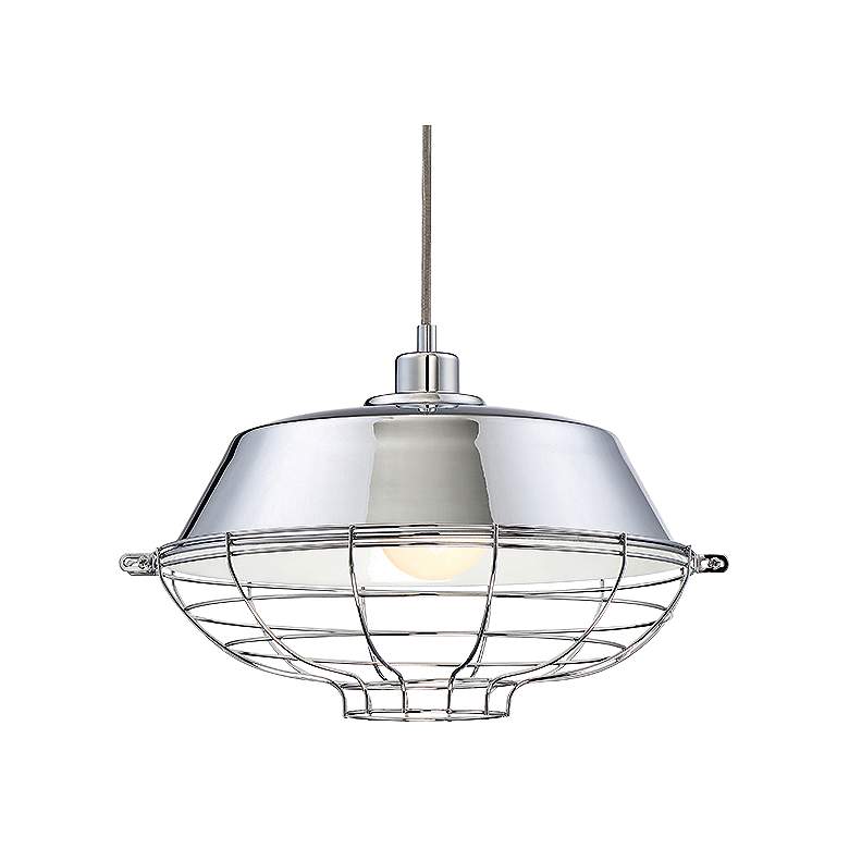 Image 1 Eurofase London 14 inch Wide Chrome Pendant Light