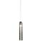 Eurofase Loop 2 3/4"W Chrome and Smoke Glass Mini Pendant
