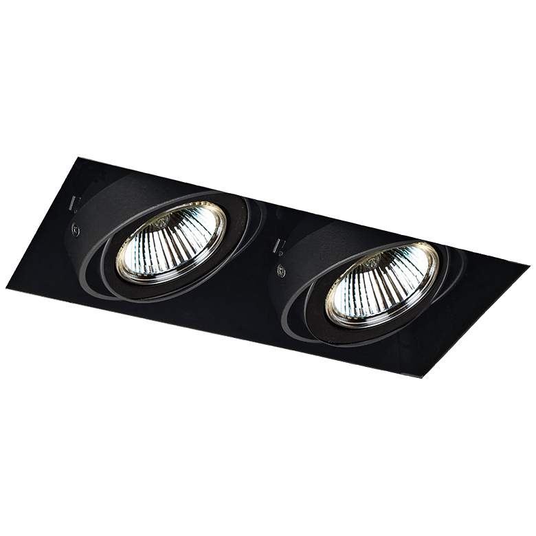 Image 1 Eurofase Low Voltage Black Double Recessed Light