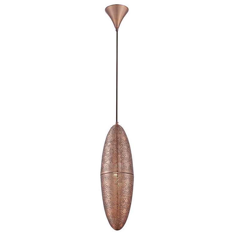 Image 1 Eurofase Lozzo 19.75 In. x 6 In. Pendant in Copper