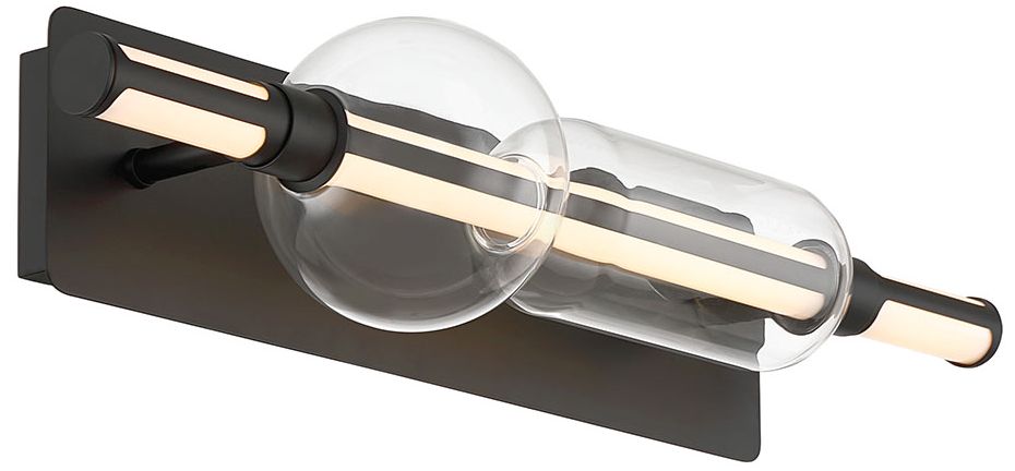 Image 3 Eurofase Lucent 26" Integrated LED Vanity Light in Matte Black more views