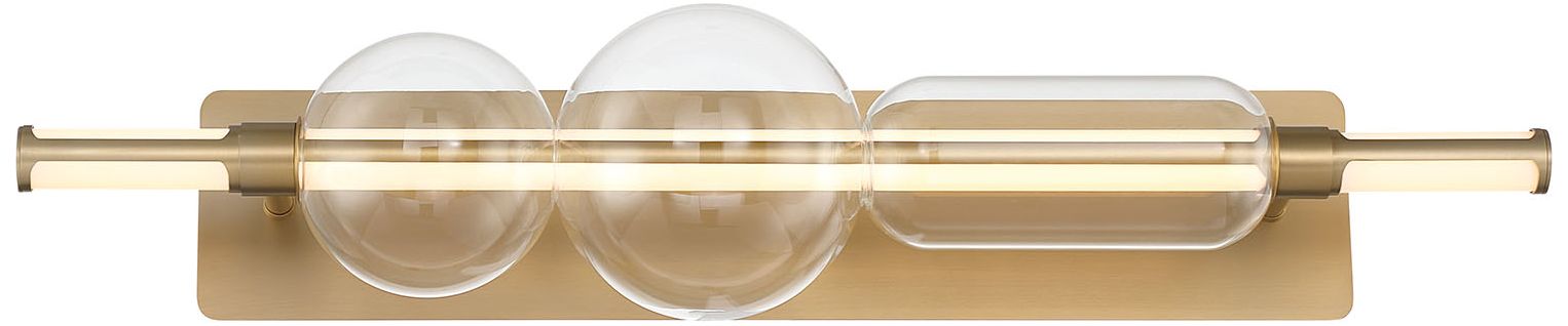 Image 3 Eurofase Lucent 34" Integrated LED Vanity Light in Gold more views