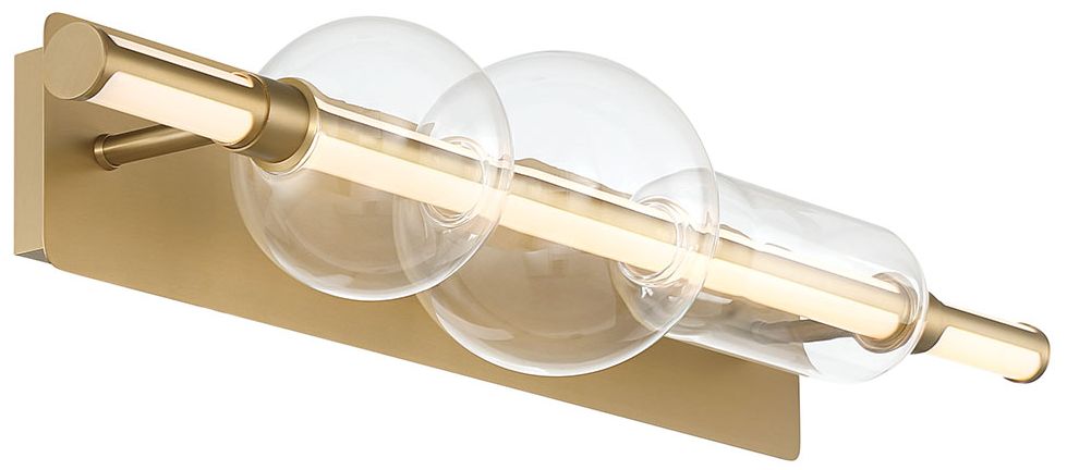 Image 4 Eurofase Lucent 34" Integrated LED Vanity Light in Gold more views
