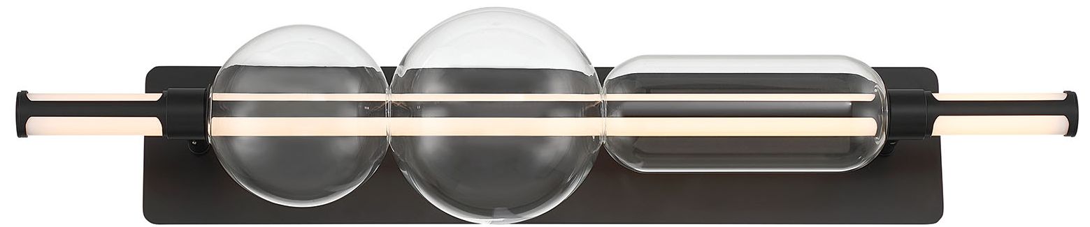 Image 3 Eurofase Lucent 34" Integrated LED Vanity Light in Matte Black more views