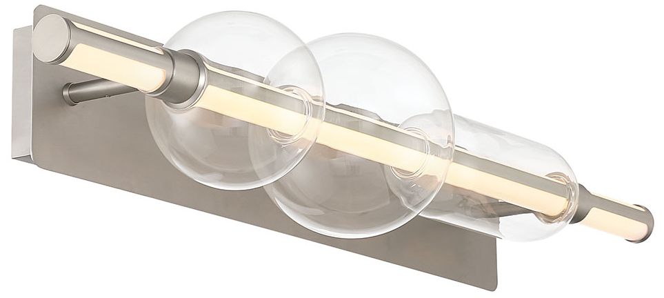 Image 4 Eurofase Lucent 34" Integrated LED Vanity Light in Satin Nickel more views