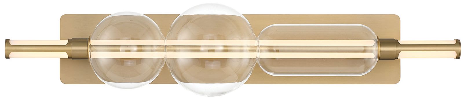 Eurofase Lucent 34" Integrated LED Vanity Light in Gold