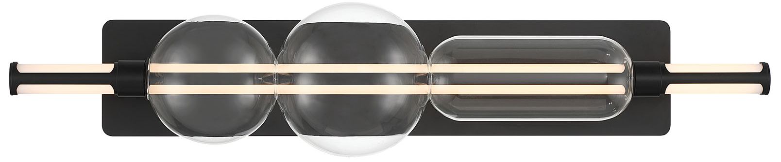 Eurofase Lucent 34" Integrated LED Vanity Light in Matte Black