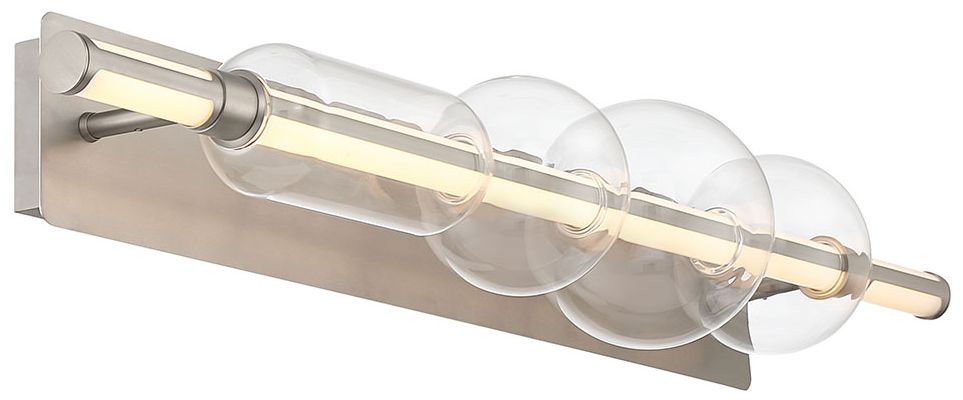 Image 3 Eurofase Lucent 40" Integrated LED Vanity Light in Satin Nickel more views