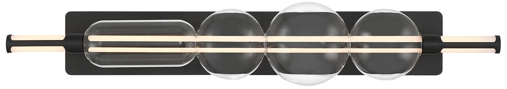 Eurofase Lucent 40" Integrated LED Vanity Light in Matte Black