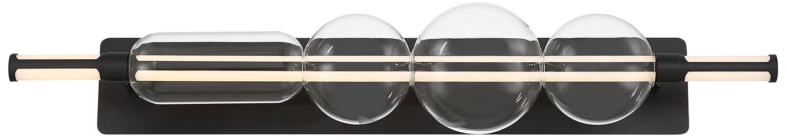 Image 2 Eurofase Lucent 40" Integrated LED Vanity Light in Matte Black more views