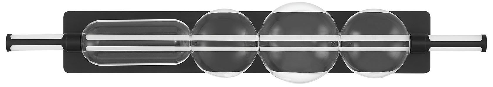 Image 5 Eurofase Lucent 40" Integrated LED Vanity Light in Matte Black more views