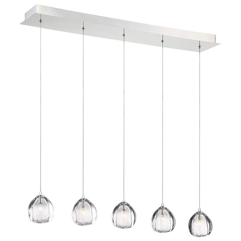 Image 1 Eurofase Lucido 4.50 In. x 6 In. Integrated LED Chandelier in Chrome