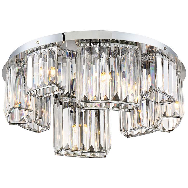 Image 1 Eurofase Lumino 18 3/4 inch Wide Chrome 8-Light Ceiling Light