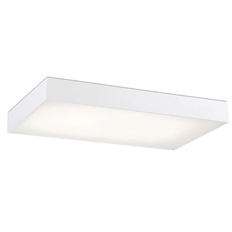 Image 1 Eurofase Mac 2.75 In. x 24.75 In. Integrated LED Flushmount in White