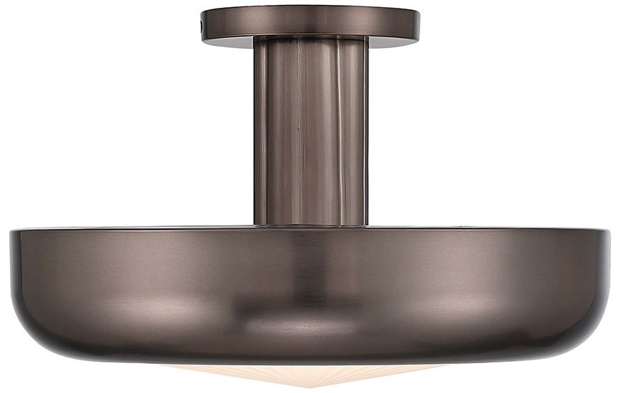Image 2 Eurofase Macey 16" Integrated LED Semi-Flush Mount in Harlow Bronze more views
