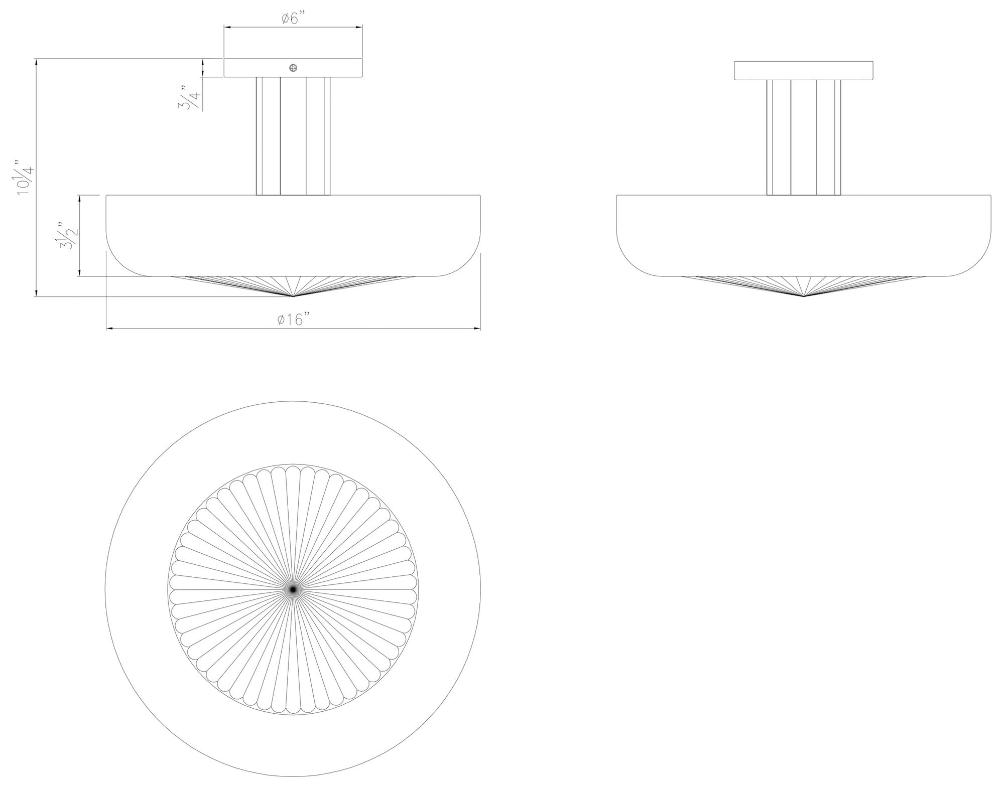 Image 5 Eurofase Macey 16" Integrated LED Semi-Flush Mount in Harlow Bronze more views