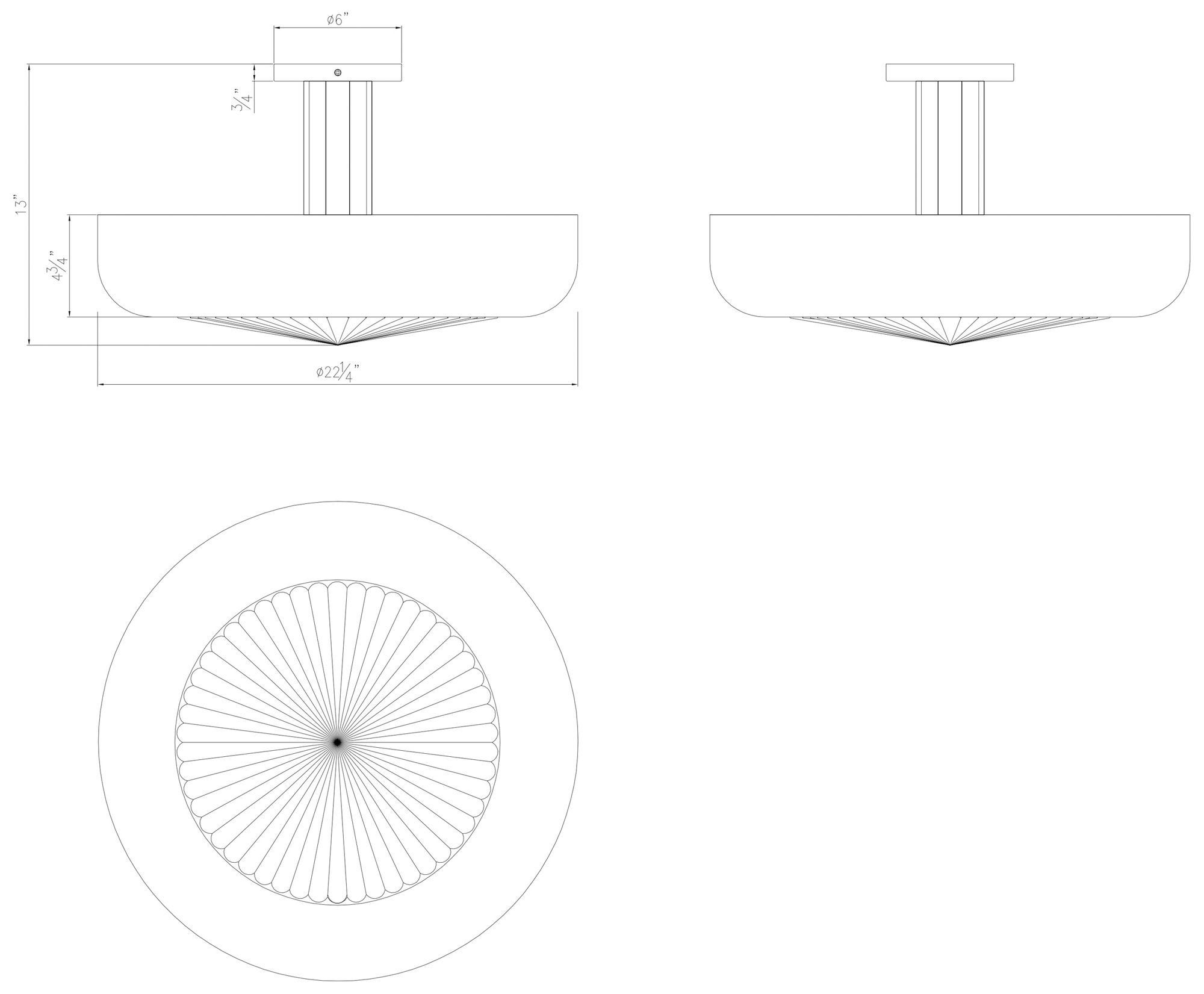Image 4 Eurofase Macey 22" Integrated LED Semi-Flush Mount in Antique Brass more views