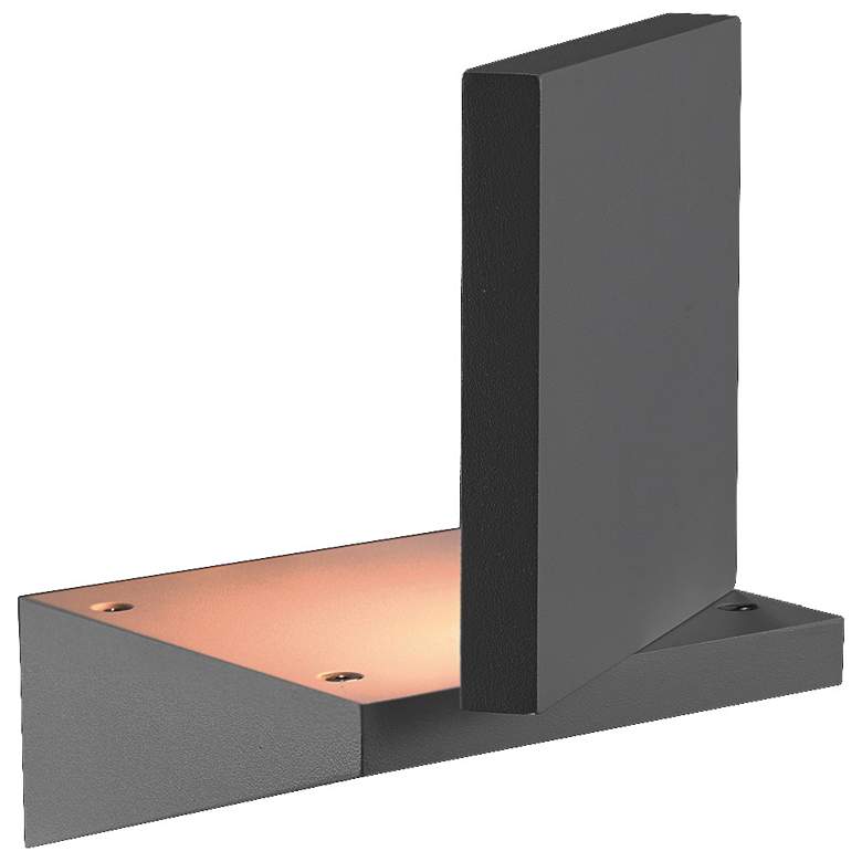 Image 1 Eurofase Mana 7" High Graphite Finish Outdoor LED Wall Light