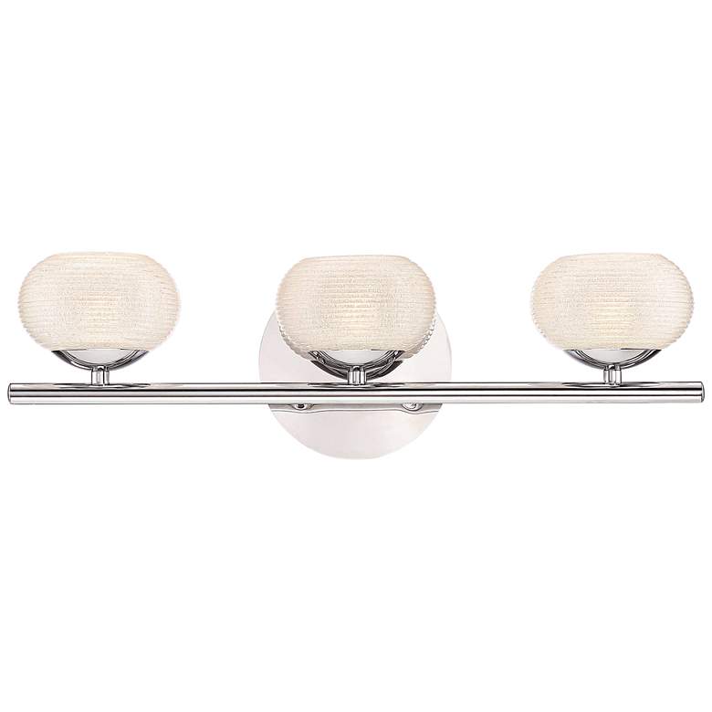 Image 1 Eurofase Marche 19 1/4" Wide Chrome 3-LED Bath Light