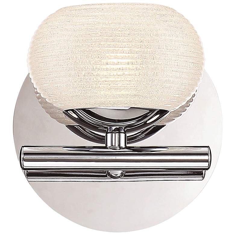 Image 1 Eurofase Marche 5 1/2" High Chrome LED Wall Sconce