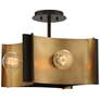 Eurofase Metallo 17" Wide Bronze 4-Light Ceiling Light