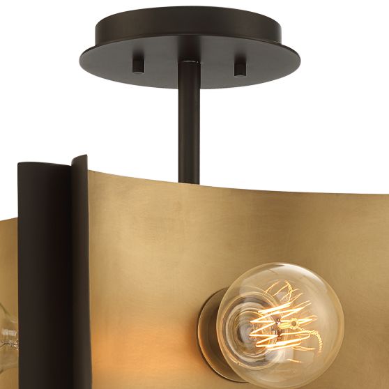 Image 4 Eurofase Metallo 17" Wide Bronze 4-Light Ceiling Light more views