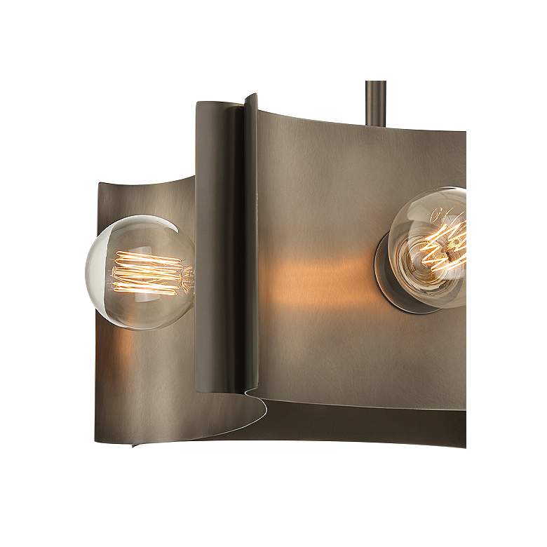 Image 3 Eurofase Metallo 17 inch Wide Vintage Nickel 4-Light Ceiling Light more views