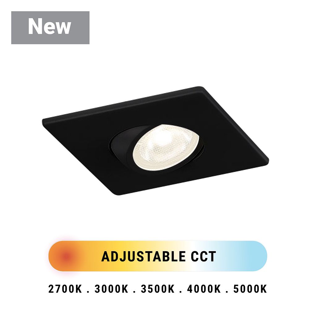 Image 2 Eurofase Midway 2" Black LED Square Recessed Downlight more views