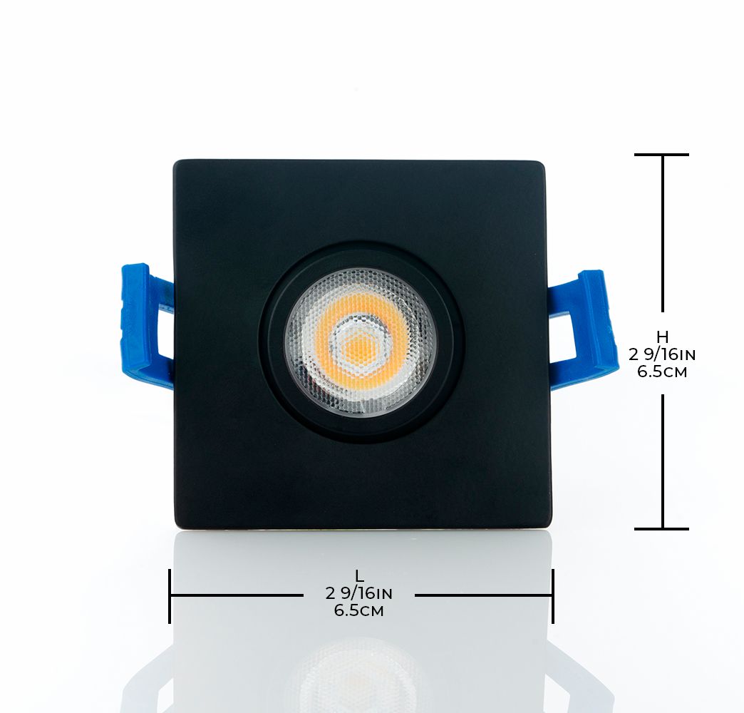 Image 3 Eurofase Midway 2" Black LED Square Recessed Downlight more views