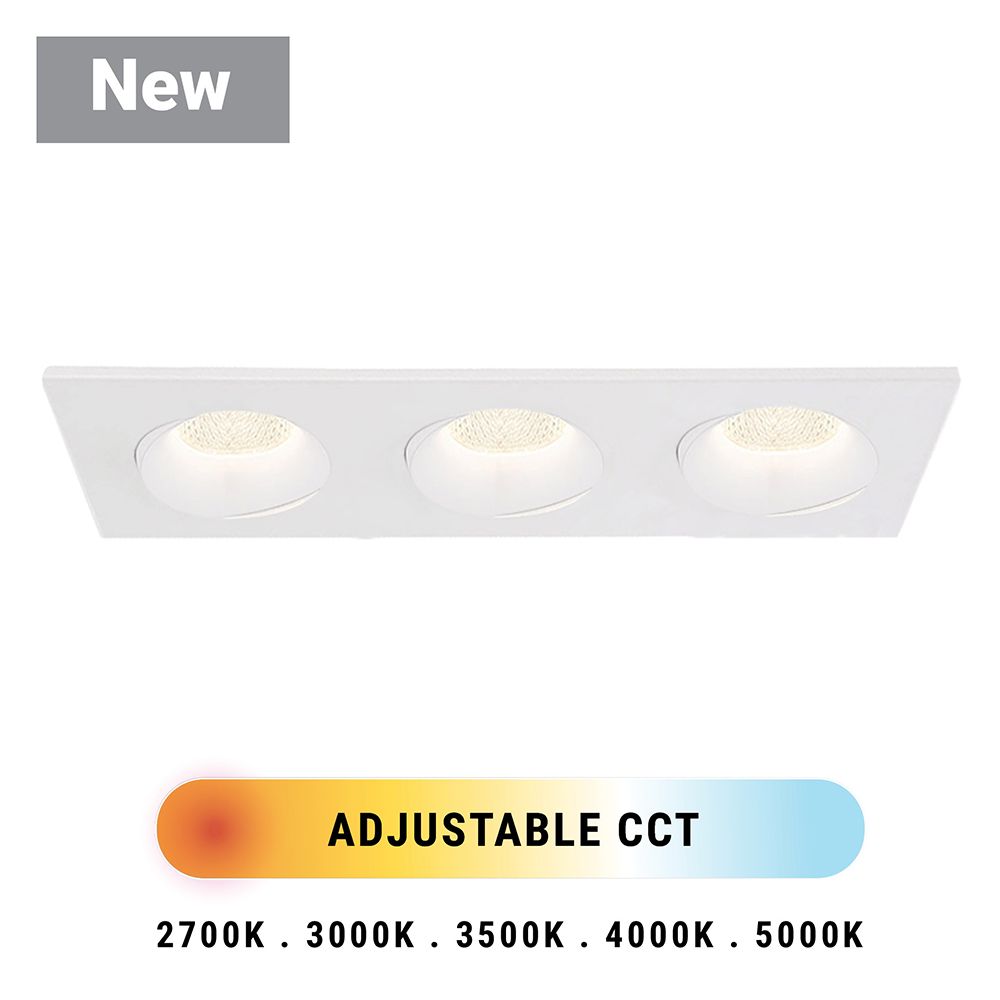 Image 2 Eurofase Midway 3 1/2" White 3-Light LED Recessed Downlight more views