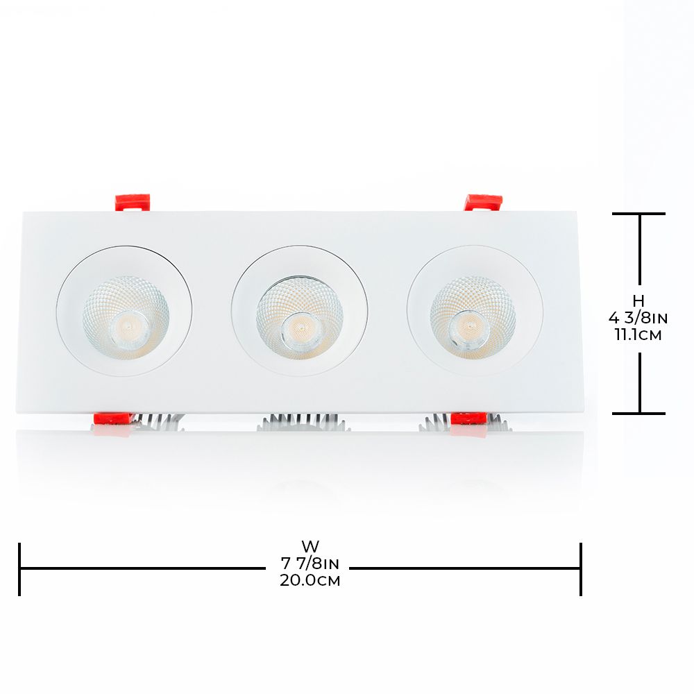 Image 3 Eurofase Midway 3 1/2" White 3-Light LED Recessed Downlight more views